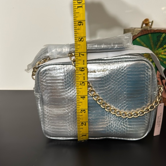 Victoria’s Secret Silver Crossbody Bag with Tassel - Picture 3 of 3
